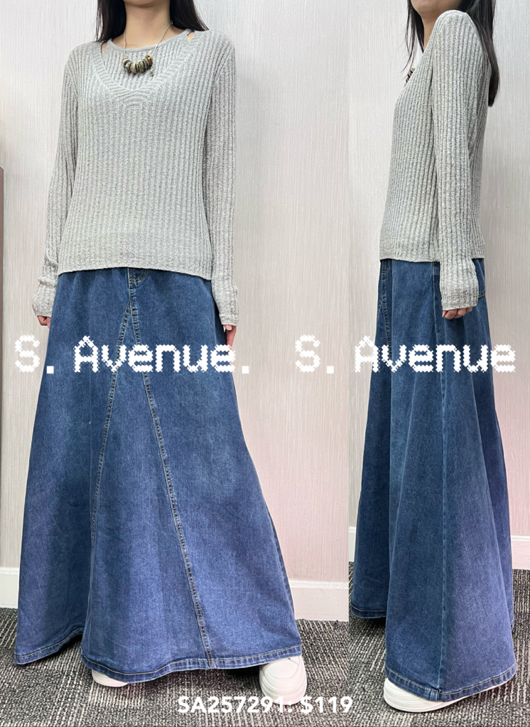 SA257291: 長袖假兩件入膊吊帶線top