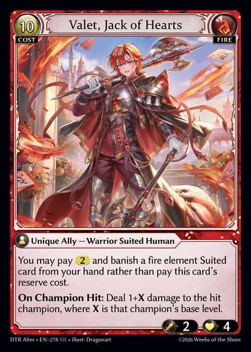 Valet, Jack of Hearts / DTR-Alter-278 (SR) 