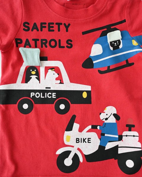 🆕【⭐訂購⭐】 🇯🇵日本直送 🌀可愛揭蓋警車🚓直升機🚁電單車🛵 短袖TEE［3款選］🌀[ELDA-0219][260524]