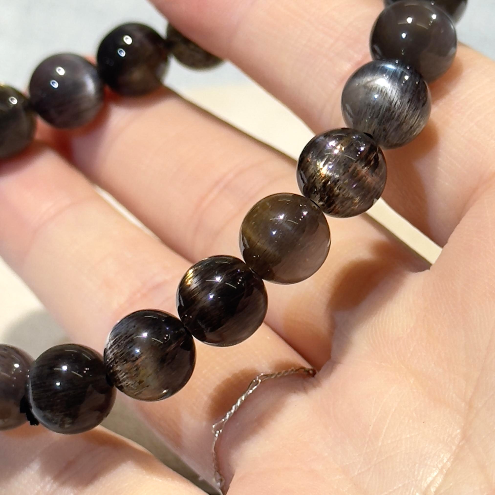 黑金骨幹手串 8.5mm+/- #CA0036