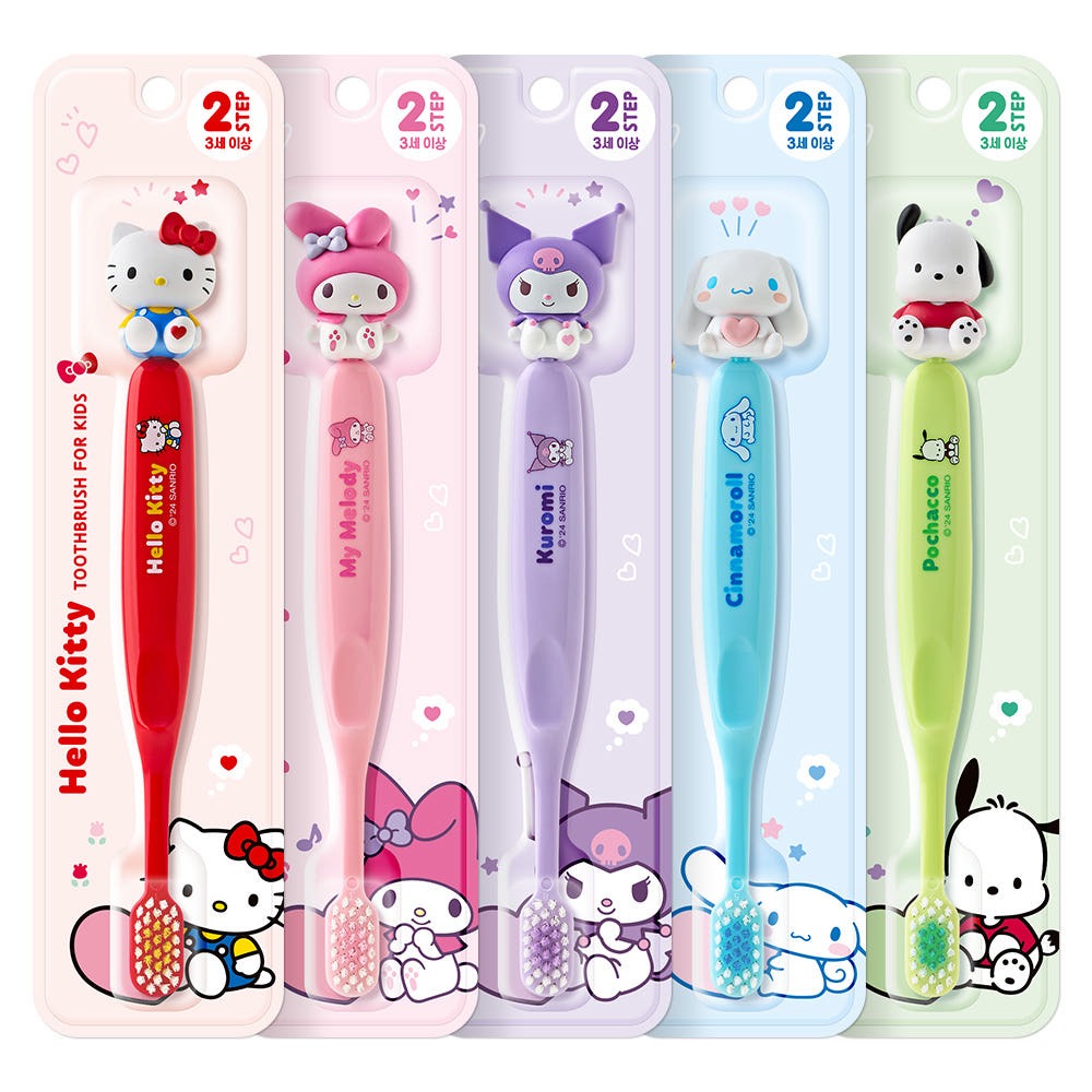  【預訂】韓國直送 Sanrio 立體公仔兒童牙刷 (Step 2) 