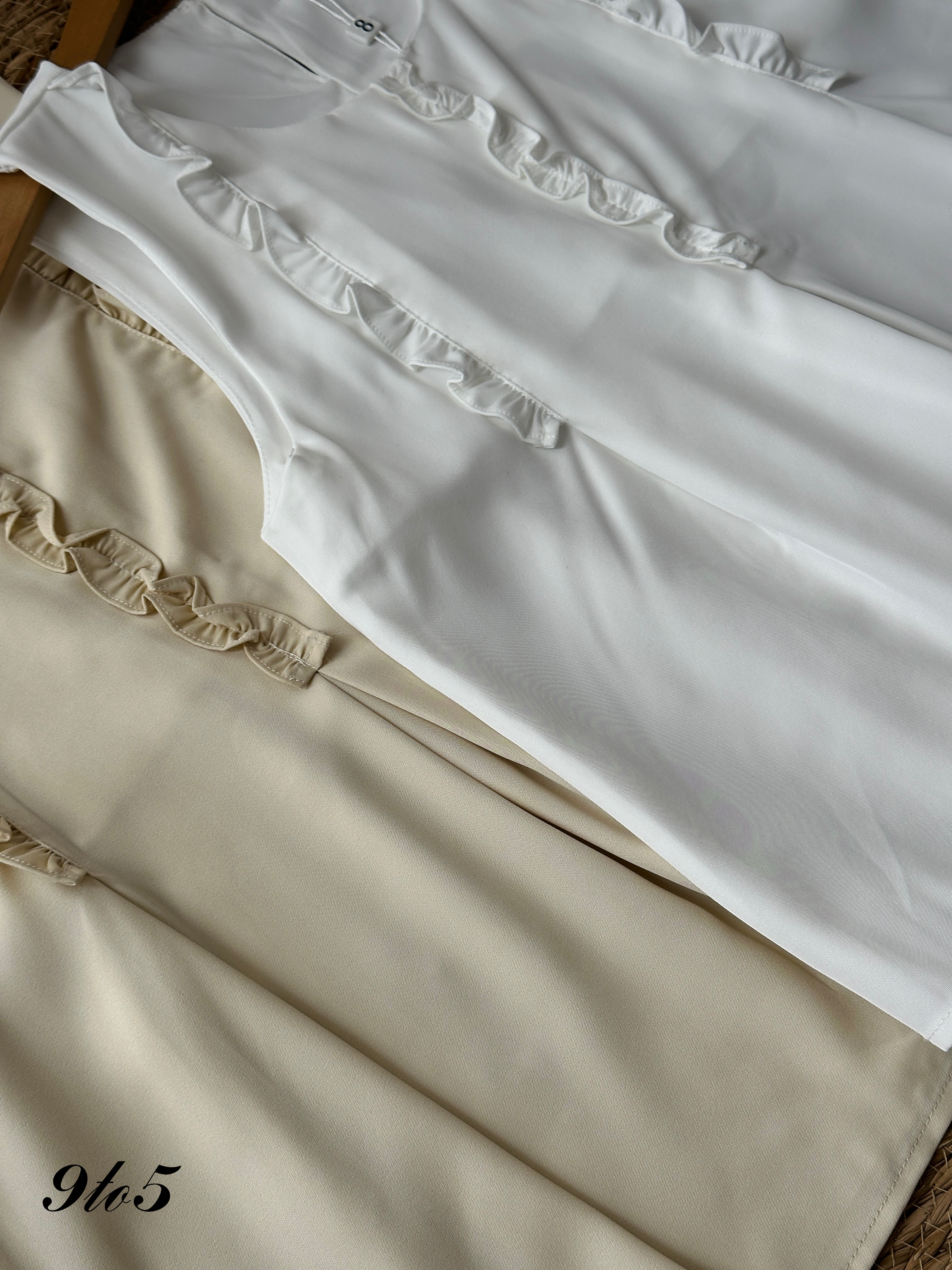 T3925 Sleeveless Ruffle Top - 4 Colors