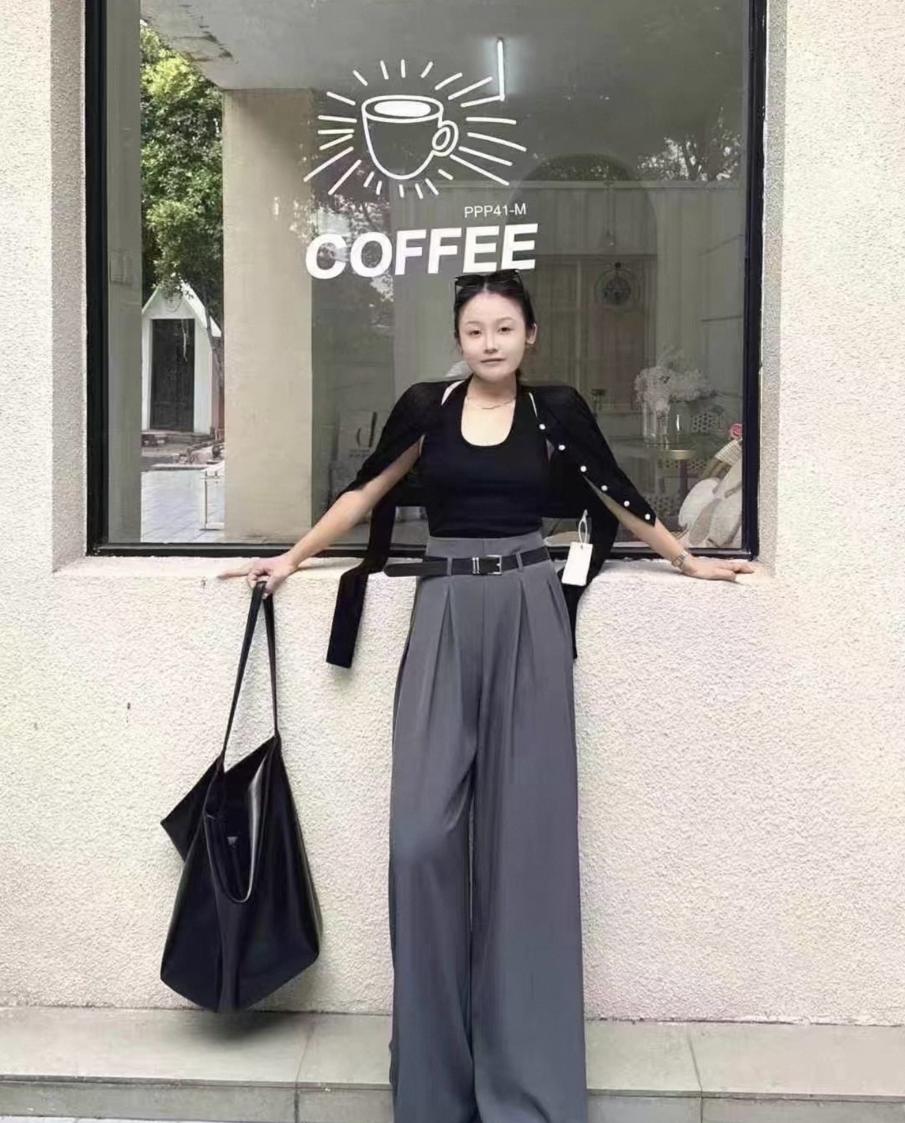 PT222西装韩版宽松裤