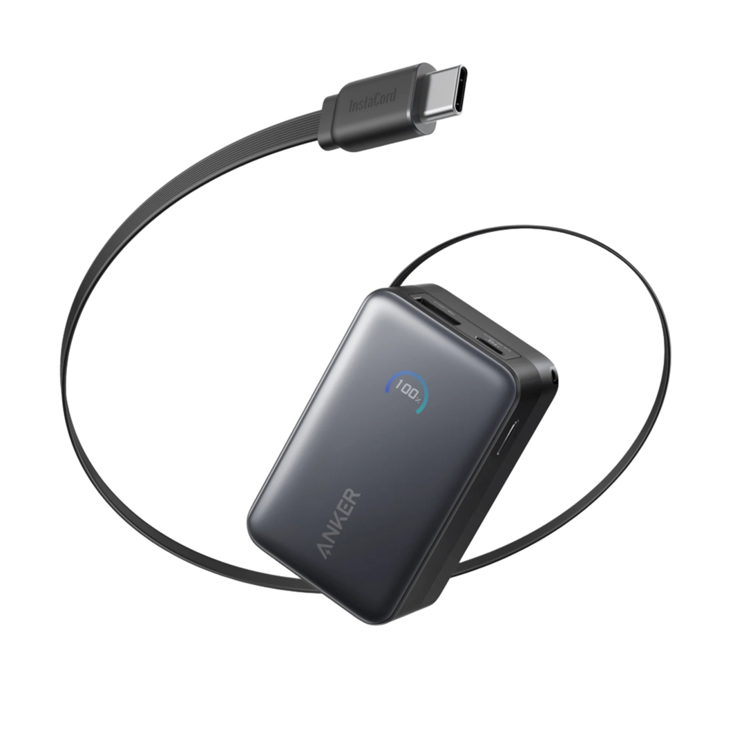 ANKER NANO POWER BANK (10K, 45W, BUILT-IN RETRACTABLE USB-C CABLE) CCC認證
