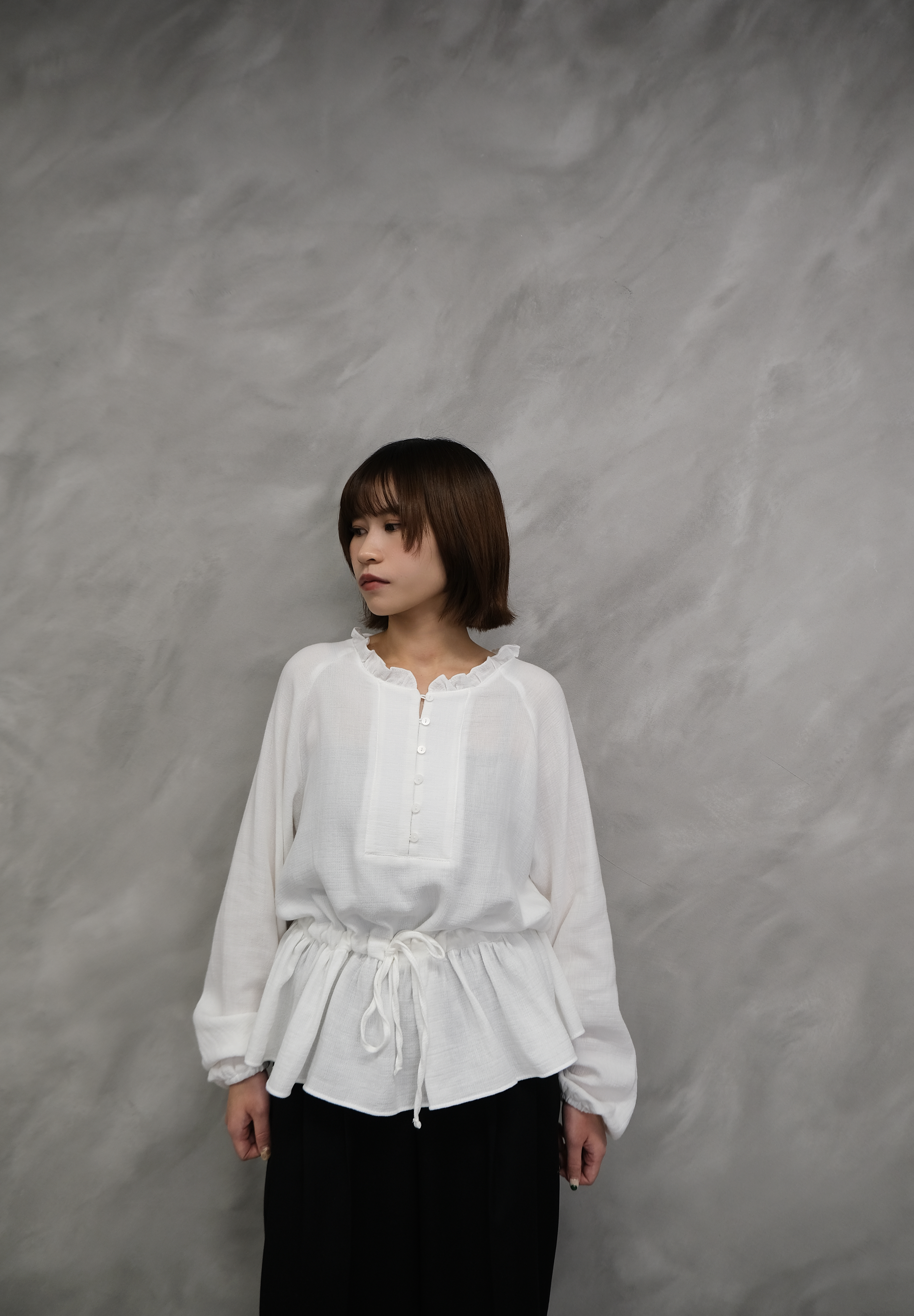 High quality ruffle detail top #top102