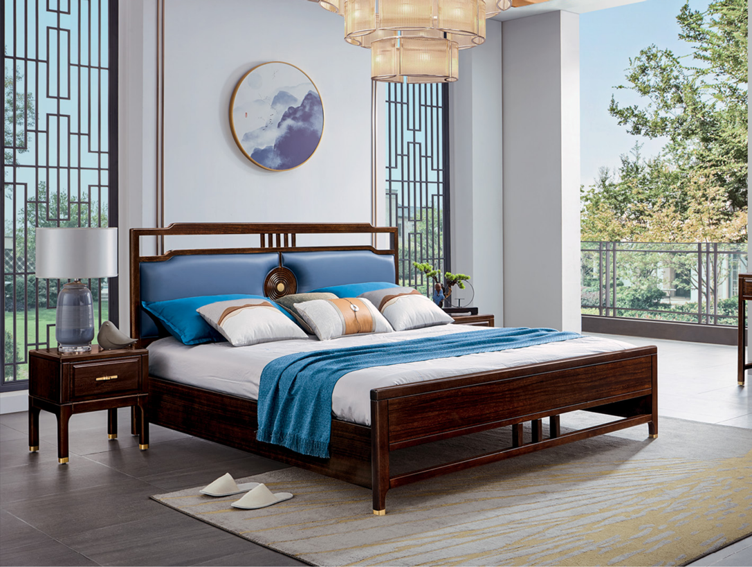 1.8米/1.5米 實木床架 9032 皮/布質 軟包