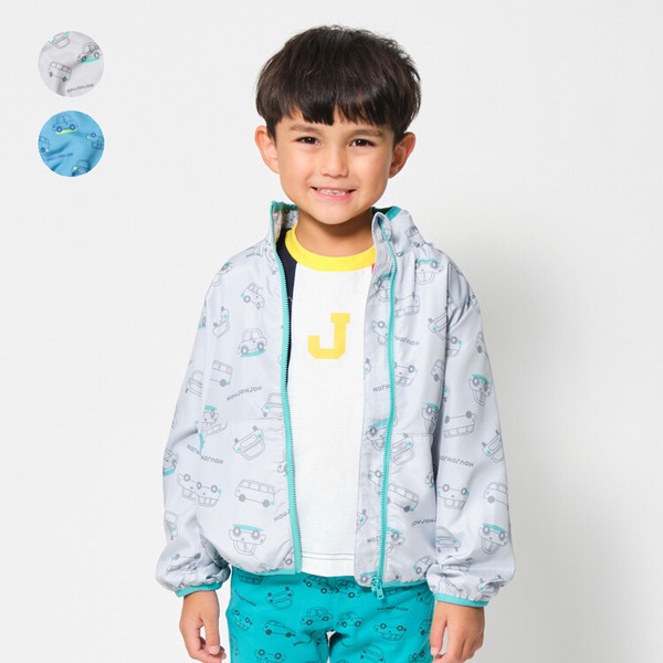 🆕【⭐訂購⭐】🌀 🇯🇵 日本直送 汽車圖案 撞色拉鍊滾邊 撥水加工 #連帽風褸［2款選］🌀 [ELAA-0221][260224]