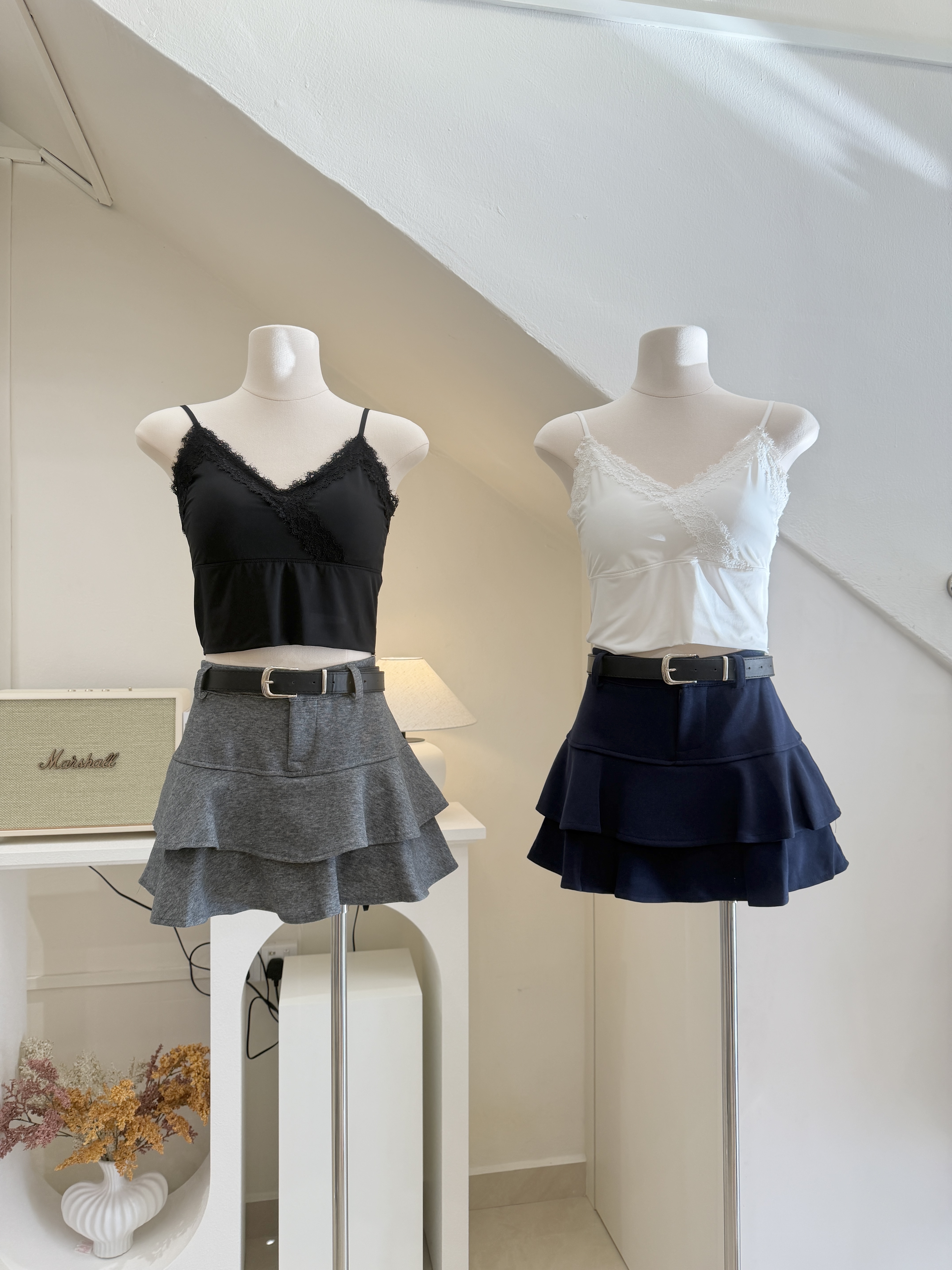 6405 韩风荷叶蓬蓬短裙