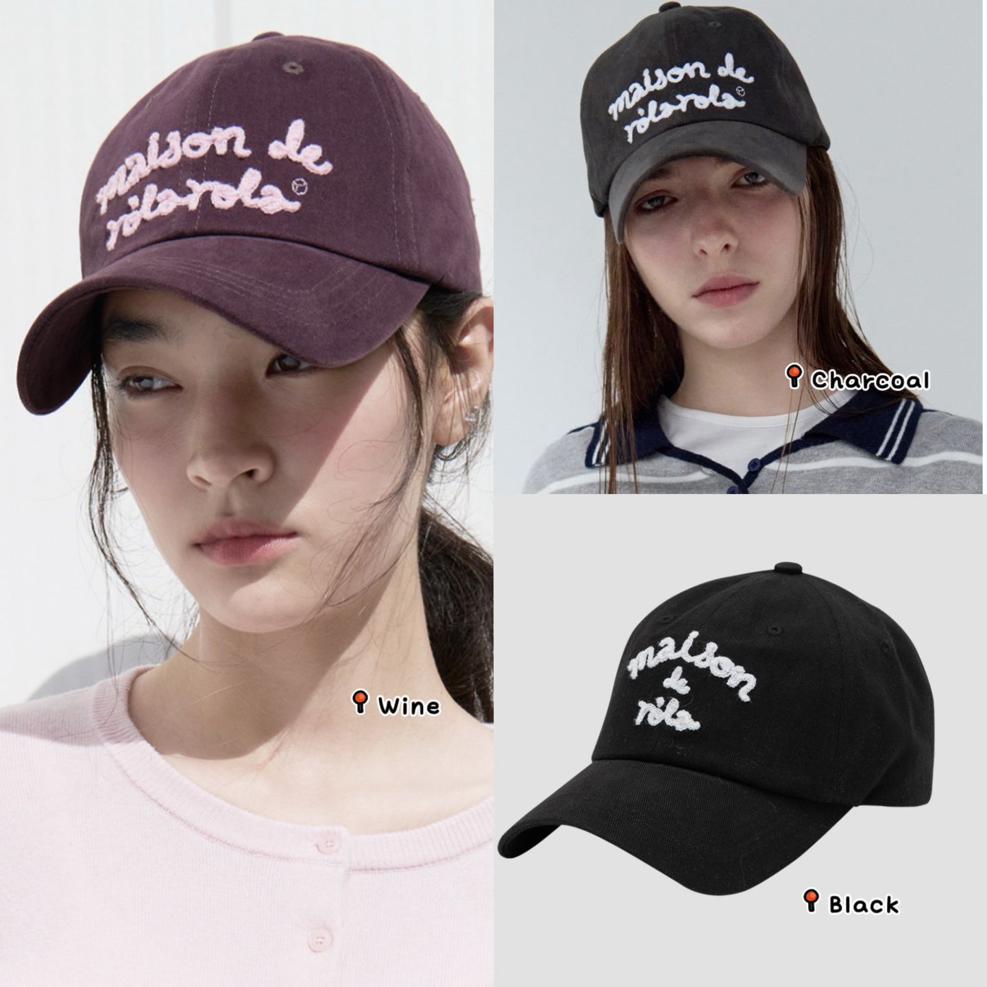 🎀Rolarola 🎀 MAISON DE ROLA CAP 🧢 原價45000won 獨家折扣優惠 