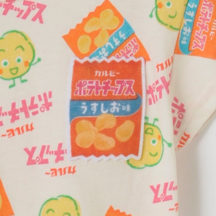 🇯🇵限量預訂 日本直送🇯🇵卡樂B薯片滿印短袖包屁衣