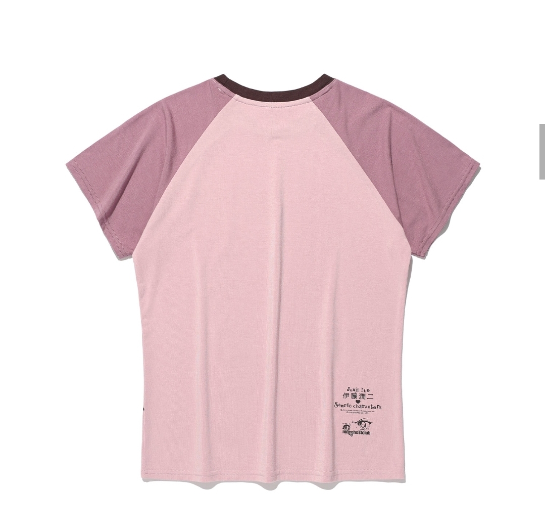 伊藤潤二  × Sanrio × niceghostclub 聯動限定系列｜粉色牛角Melody Tee款