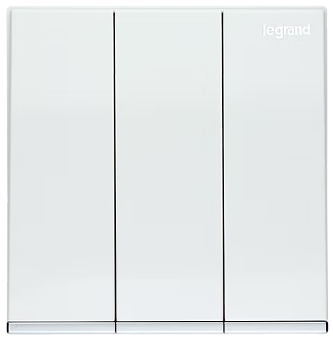 Legrand Galion 白 3位雙控 帶指示燈 開關掣