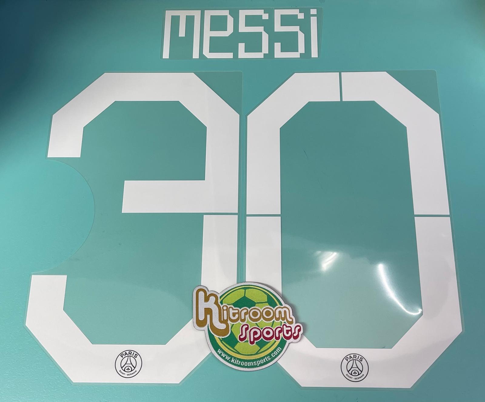 2021-22 PSG 3rd UCL Nameset #30 MESSI
