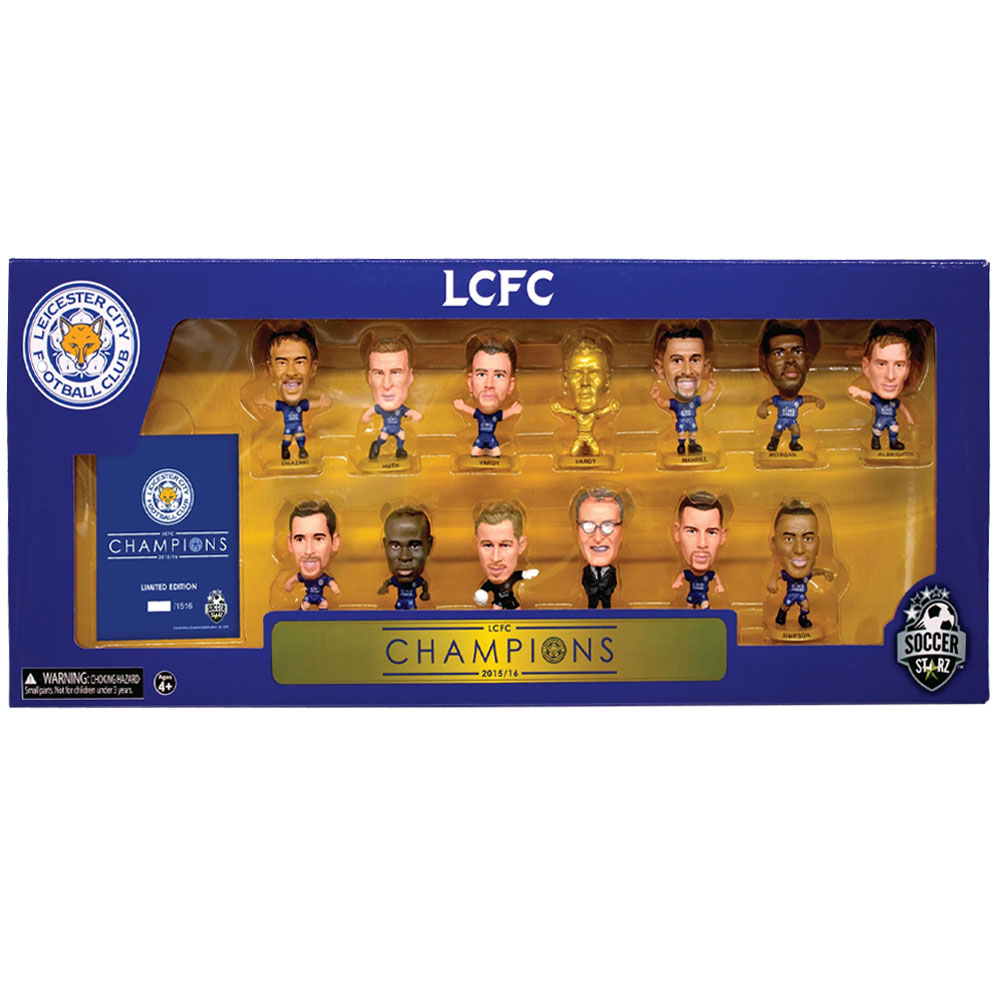 Leicester City 李斯特城 2015-16 英超冠軍10週年限量紀念版套裝 Soccerstarz Team Pack