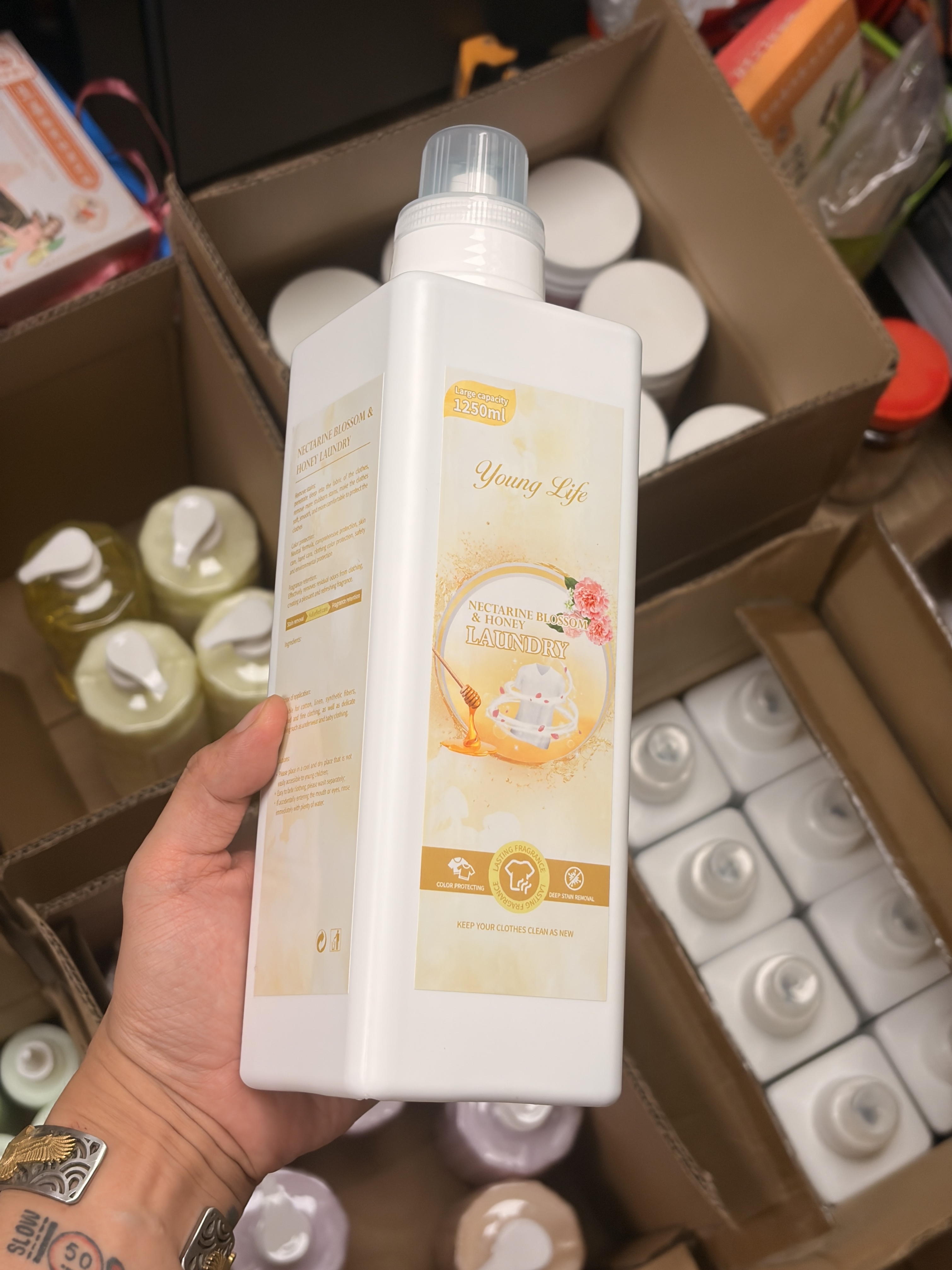 Young Life JM系列味洗衣液1250ml 杏桃花與蜂蜜香水