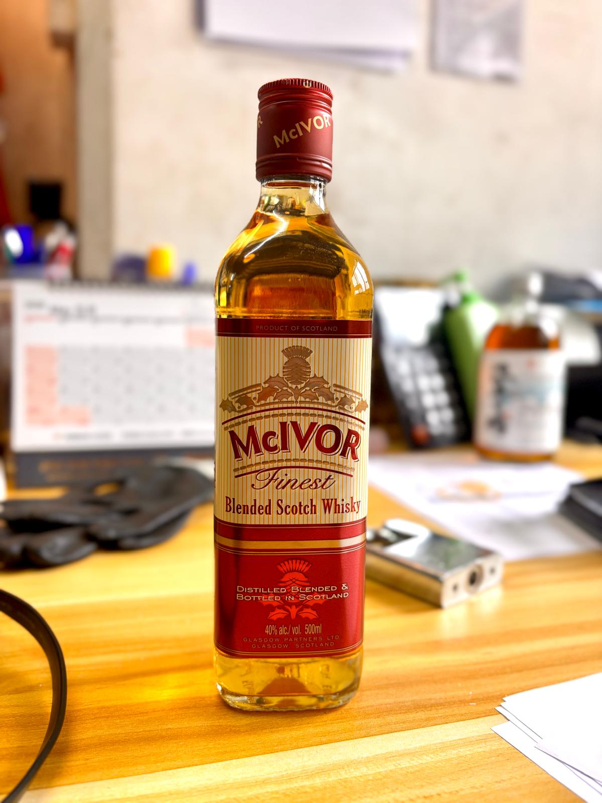 (父親節推介6支裝 )麥皇蘇格蘭威士忌500ml  Mcivor Blended Scotch Whisky 40% 500ml 