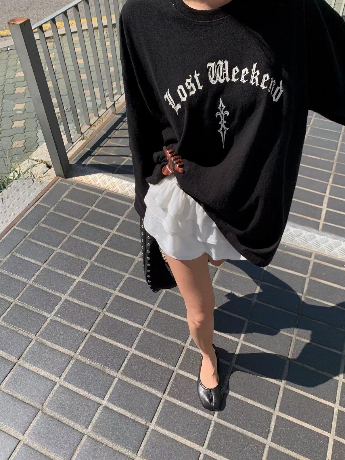 G03 洗水棉print 長Tee