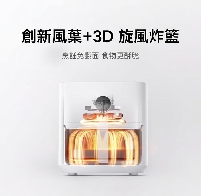 小米 米家智能空氣炸鍋 5.5L 可視版 香港三腳插頭 (預購產品)