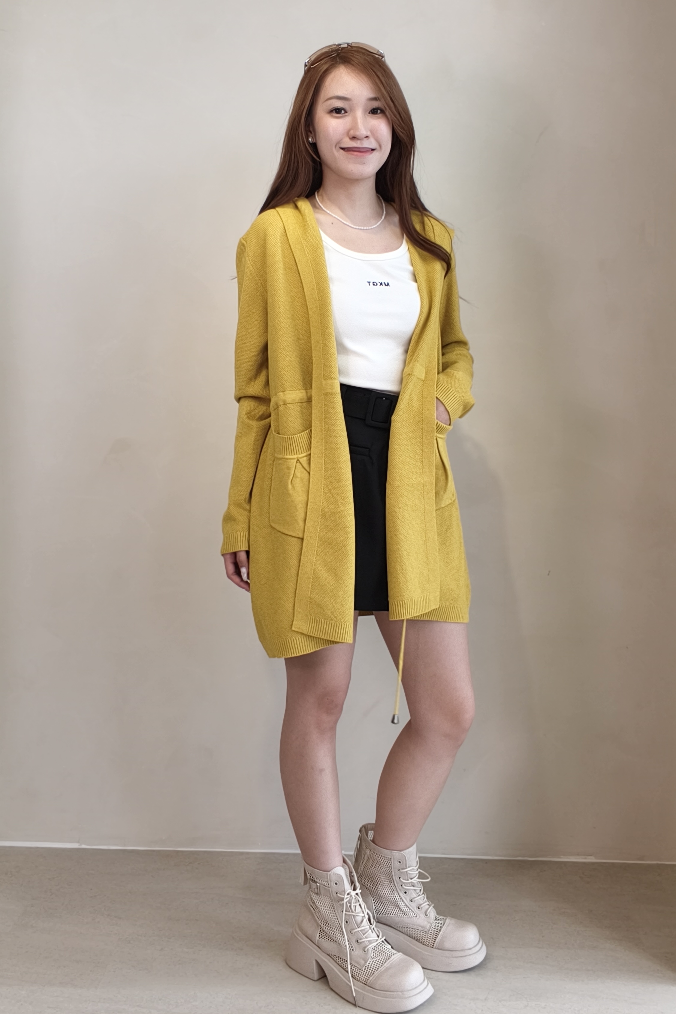 979 Aurora Cozy Knit Hooded Cardigan
