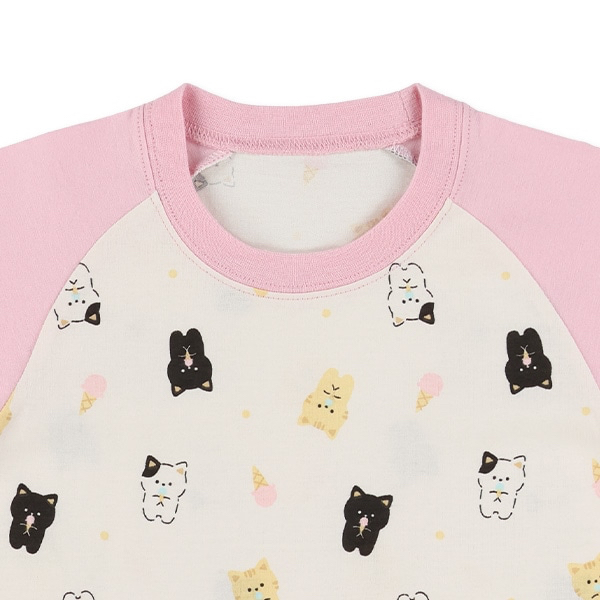 🇯🇵預訂 日本直送🇯🇵小貓滿印包腹短袖家居服上下套裝