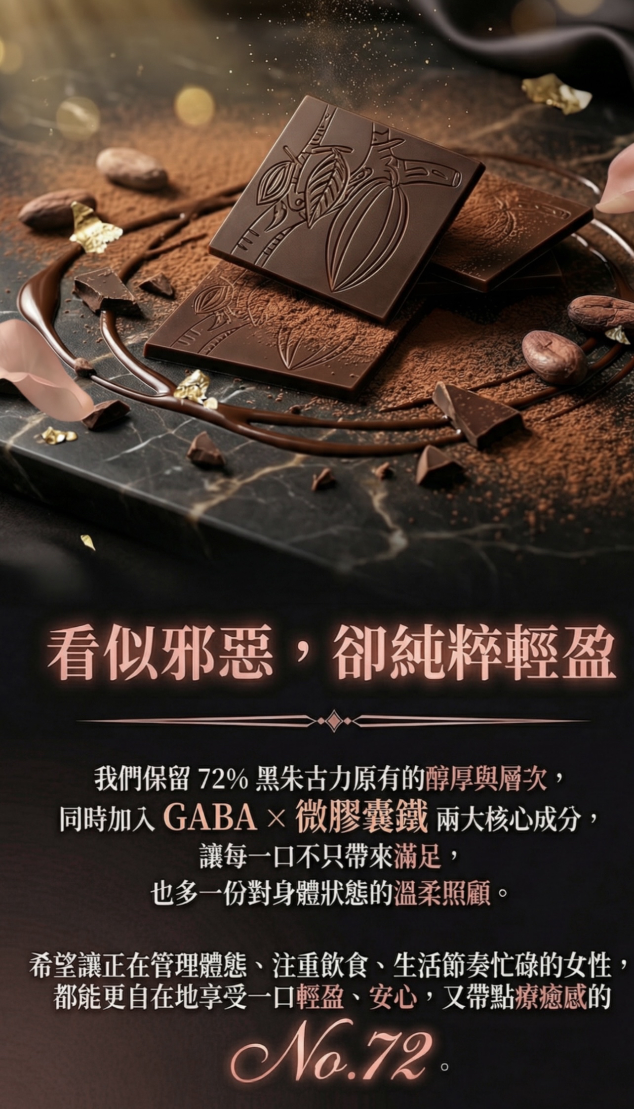 補鐵❤️‍🔥72%比利時頂級黑朱古力🍫