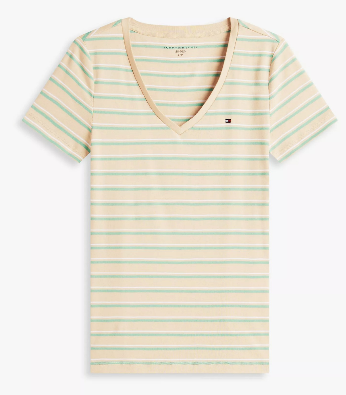 Tommy Hilfiger Stripe V-Neck Favorite T-Shirt