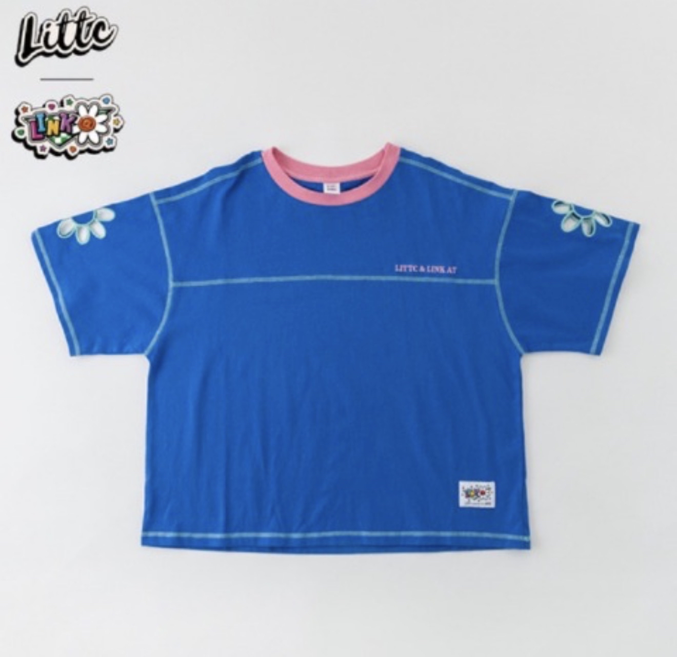 ▫️現貨▫️LittcX Link花花袖Tee