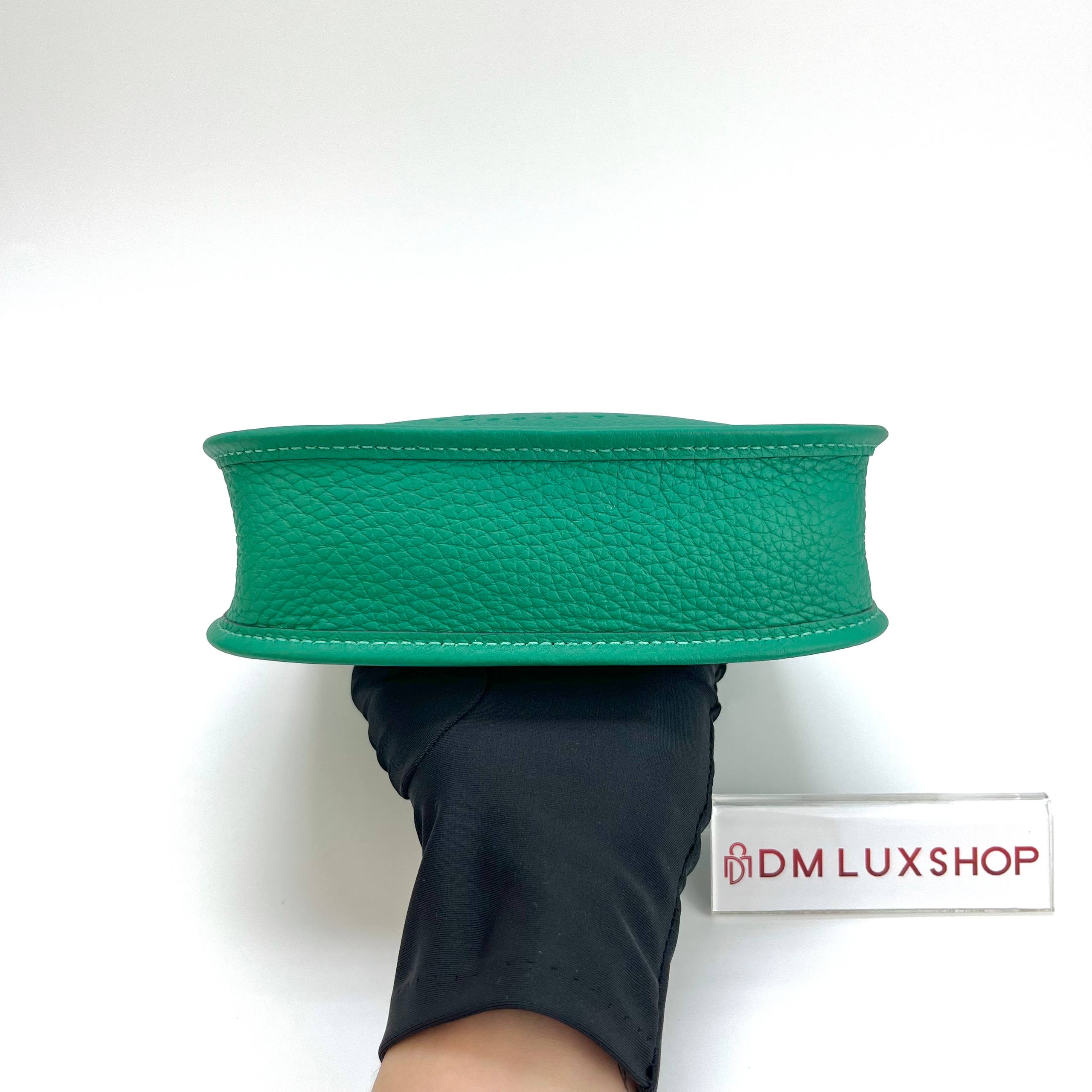 Hermes Mini Evelyne Vert Vertigo GHW (Stamp W, Y: 2024)