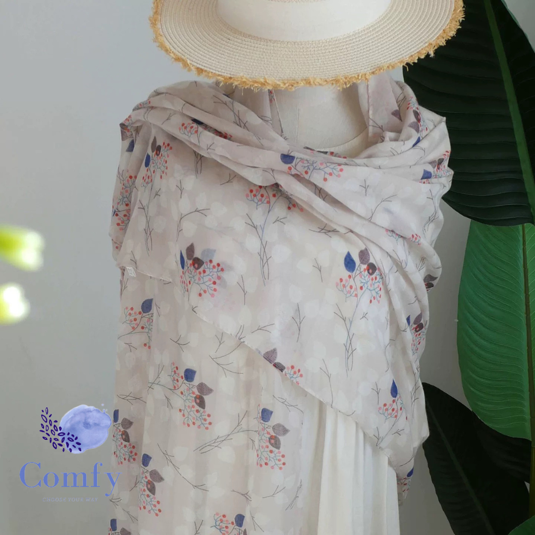 Comfy 小果實輕薄圍巾