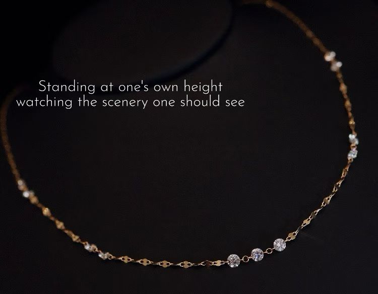 18K培育鑽石項鍊