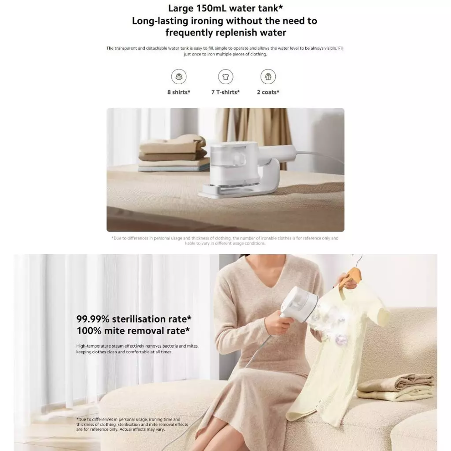 Xiaomi Handheld Steam Iron Ceramic Soleplate (BHR9026GB)