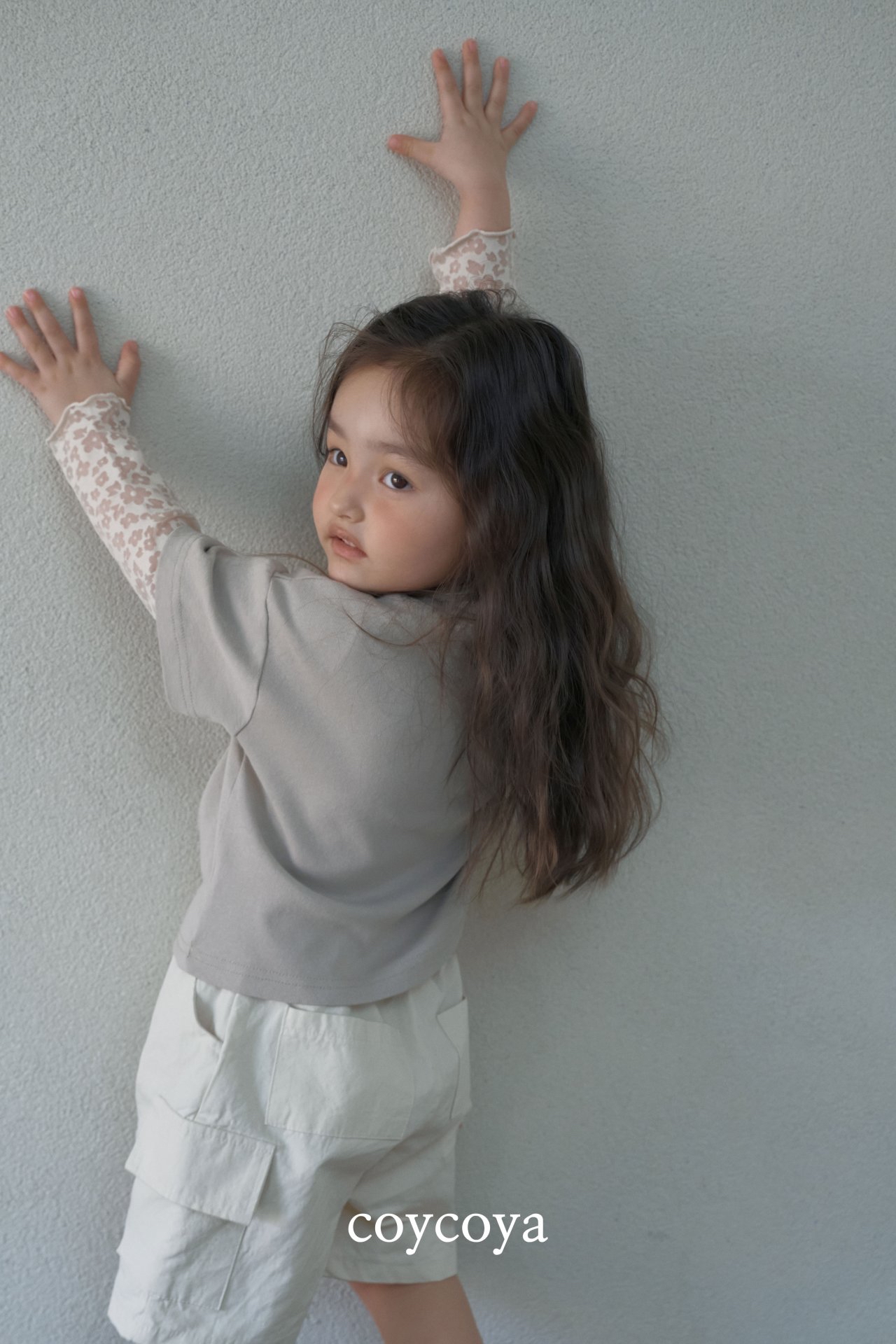 🌸預訂 韓國直送🌸🇰🇷COYCOYA兩色花卉薄紗袖長袖上衣