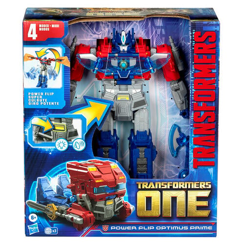 Hasbro Transformers One 變形金剛 Power Flip Optimus Prime 柯柏文 4合1變形機械人 聲光玩具 F9209