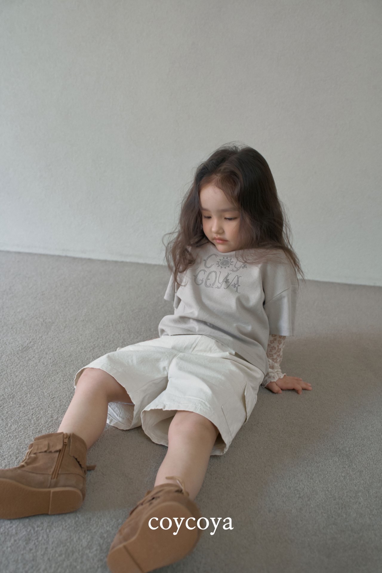 🌸預訂 韓國直送🌸🇰🇷COYCOYA兩色標籤復古寬鬆中長工裝褲