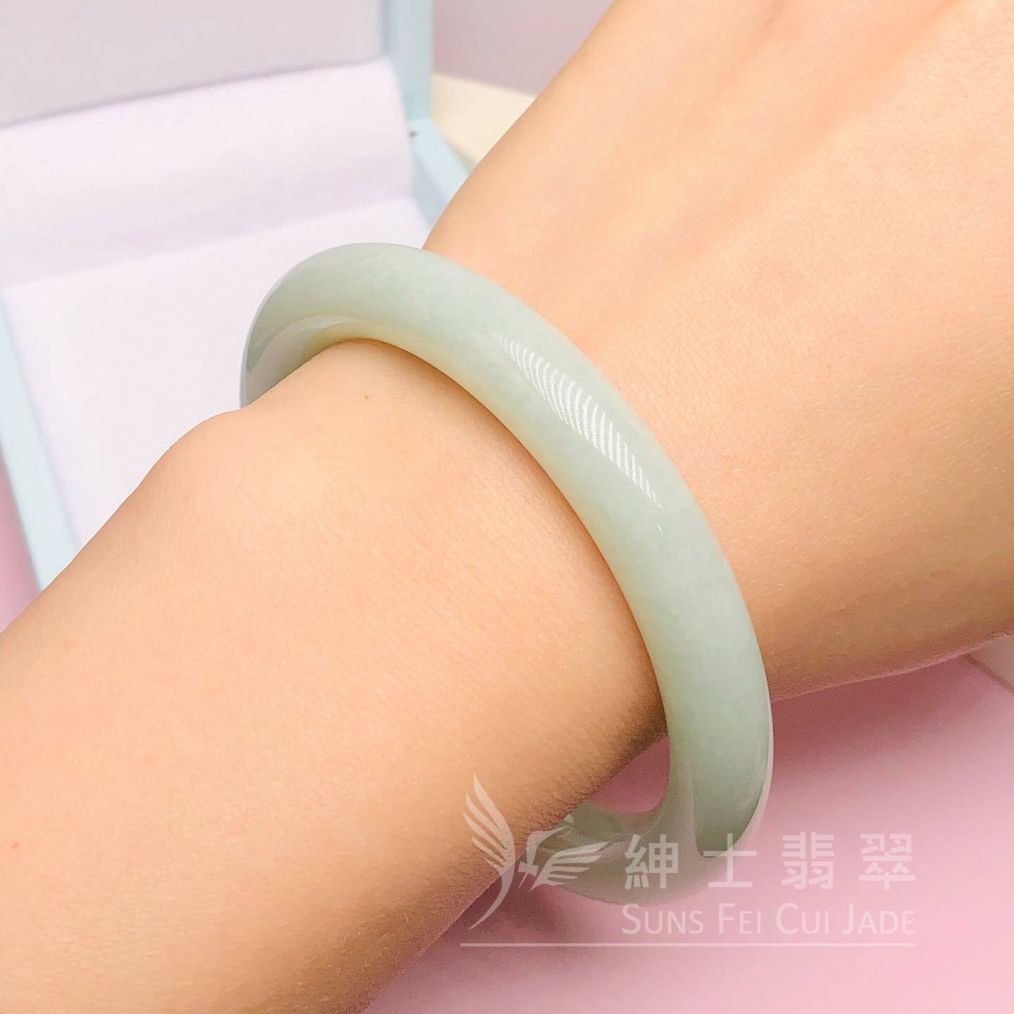 擺三橋晴水色圓鐲55.9mm - 1