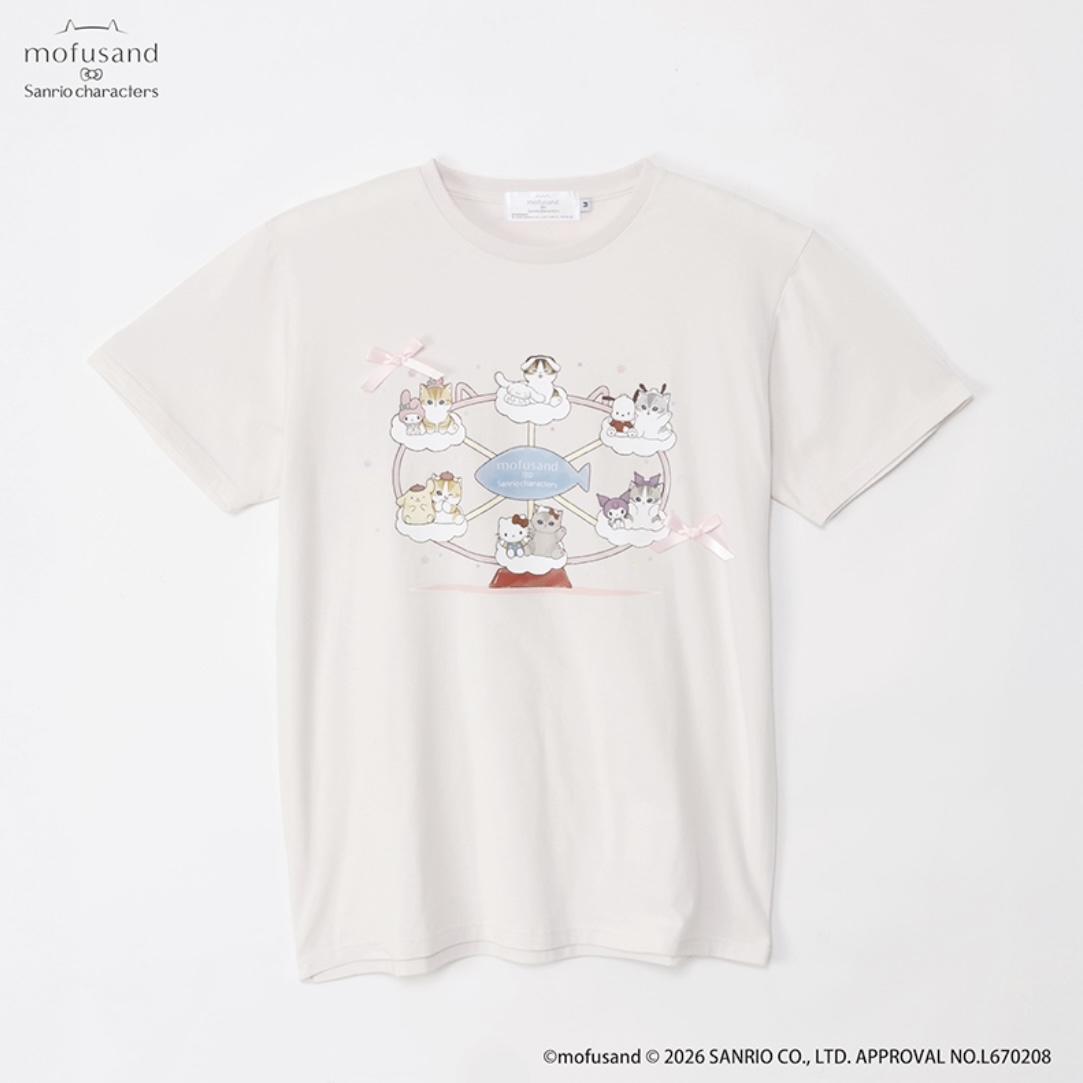 Mofusand 鯊魚貓 tee｜預訂