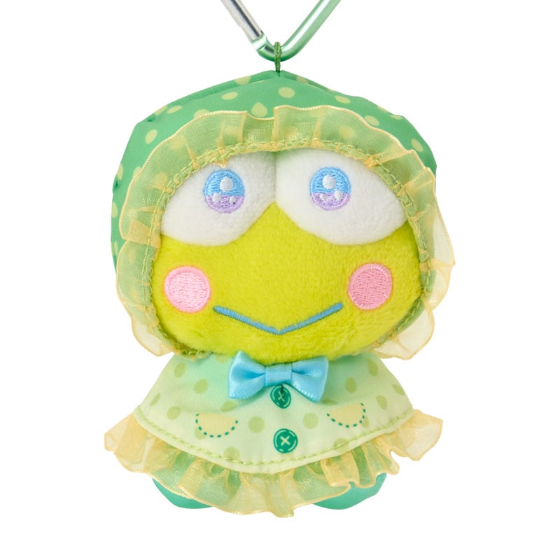 現貨｜Sanrio Kerokero Keroppi 甜蜜列車系列 日版 雨衣造型 毛公仔 吊飾 掛件 (88587-8)