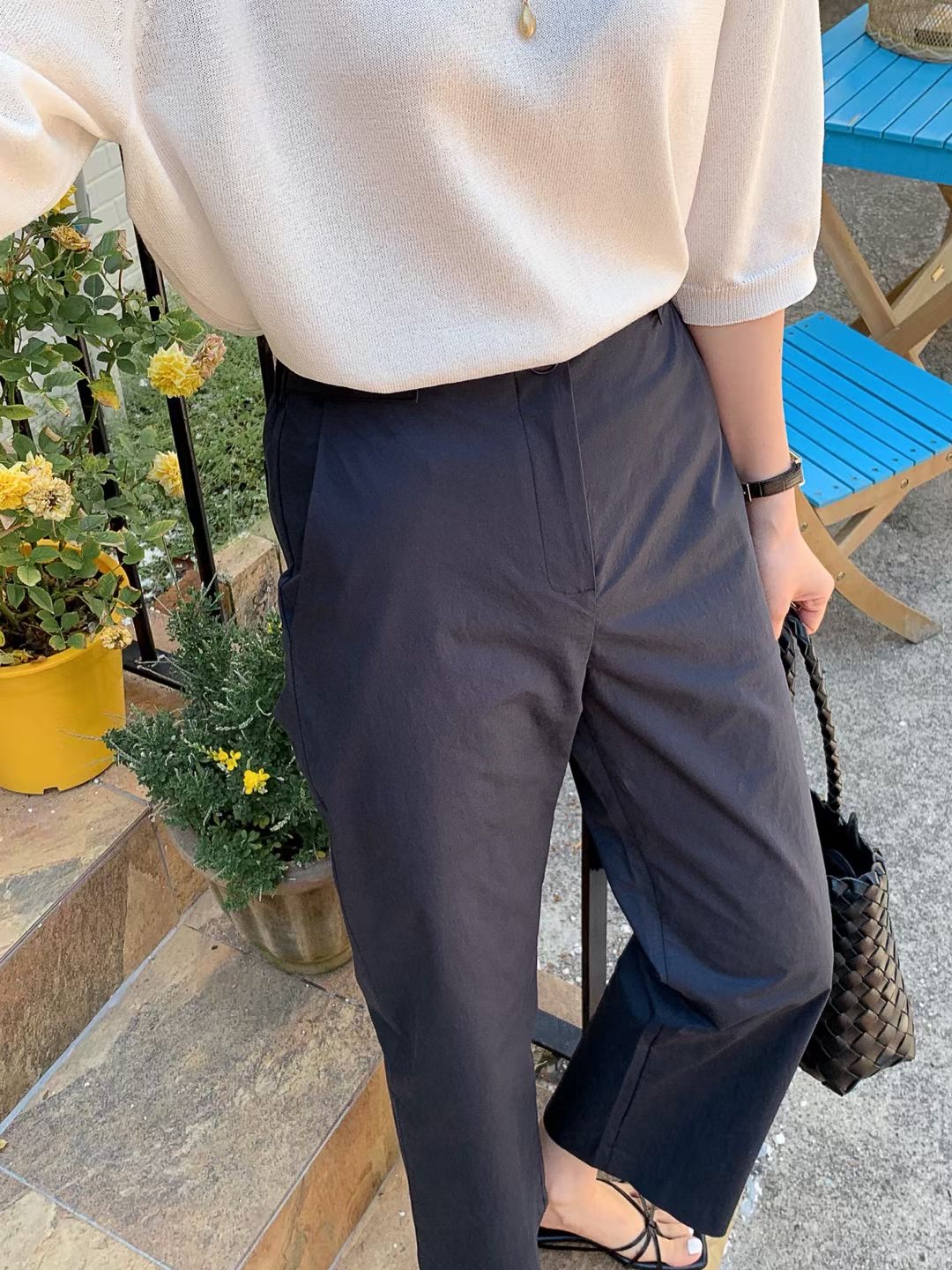 輕薄舒服直筒褲