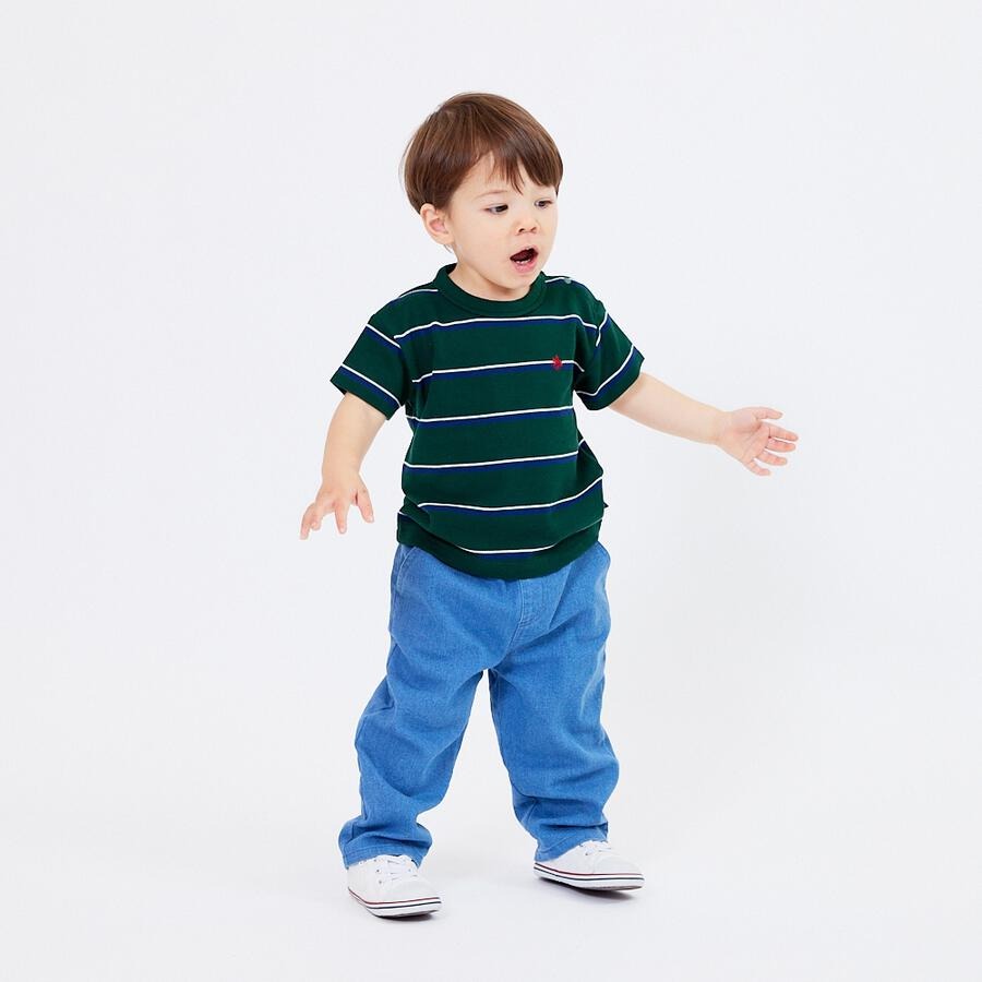 Polo Baby 間條短袖 4色可選 80/90cm