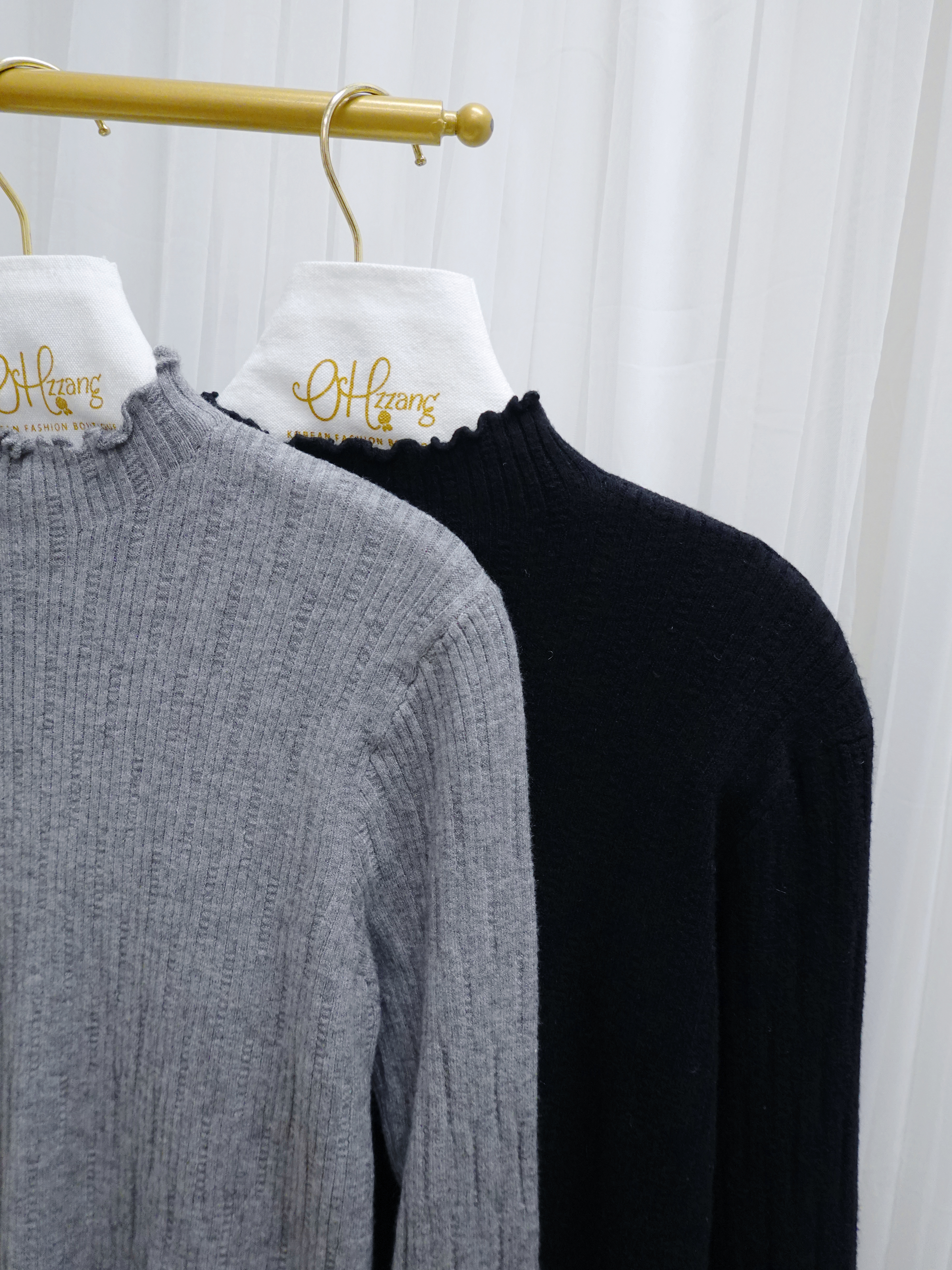 TOP13_12A 小企領彈性毛冷TOP (4色)