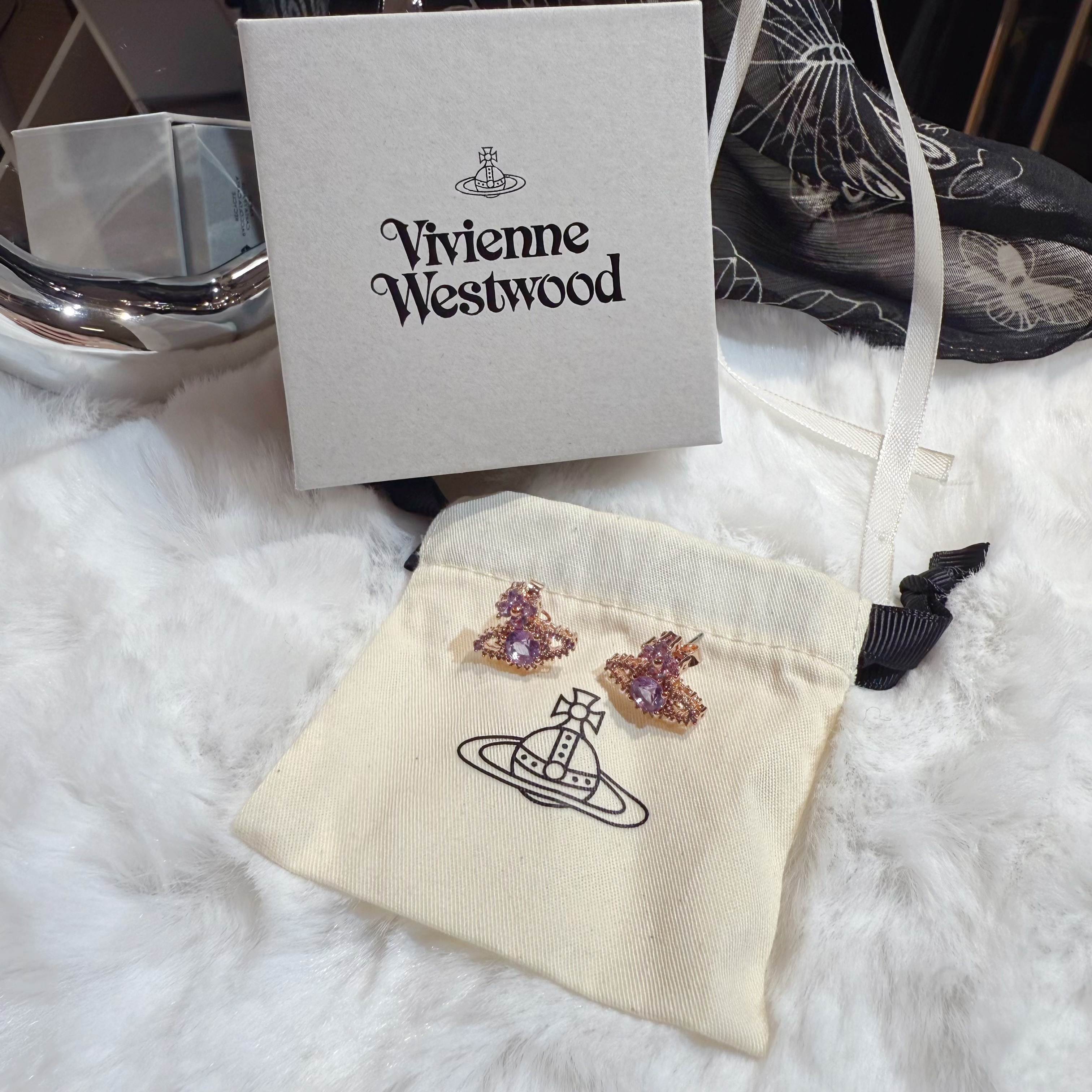 VW Valentina earrings purple/g