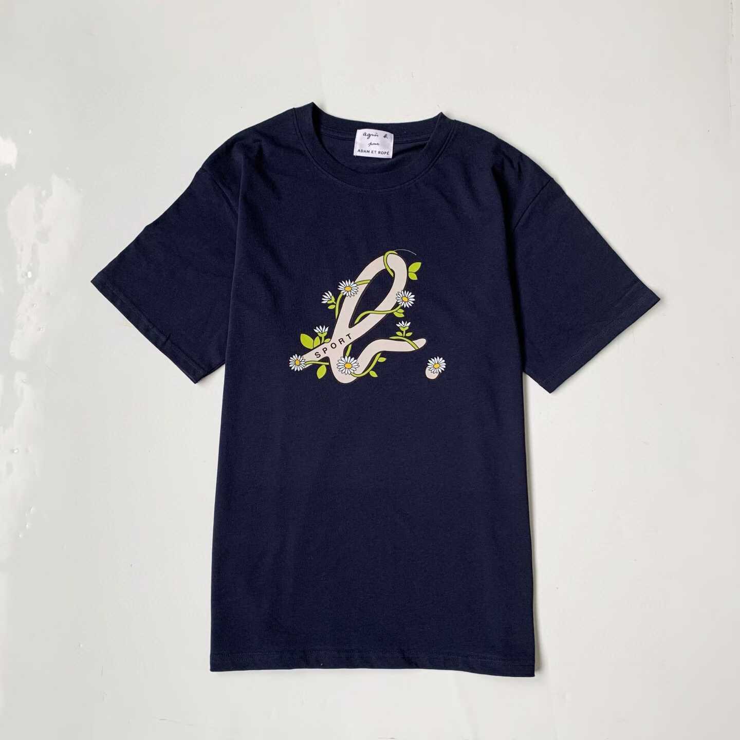 預訂 agnes b. WOMEN'S FLOWER b. LOGO短袖Tee [貨號26A417]