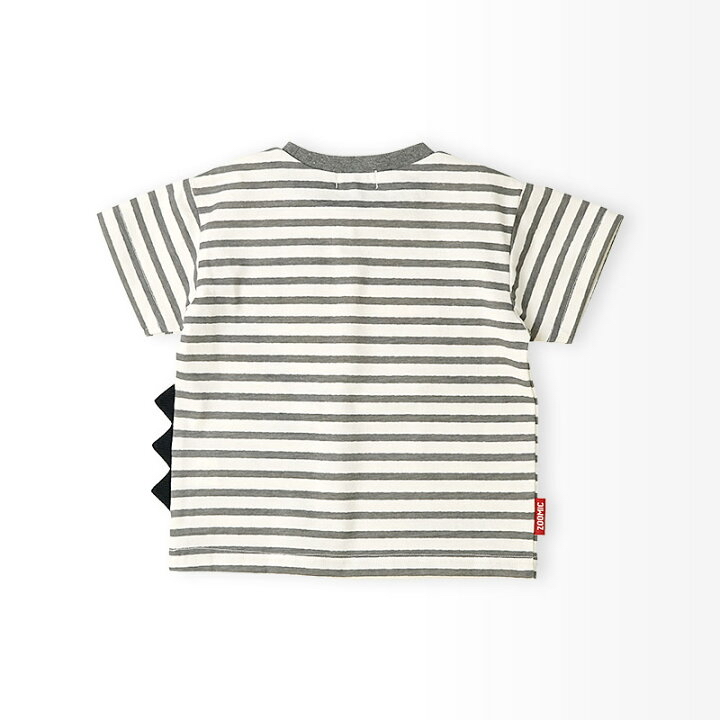 🇯🇵預訂 日本直送🇯🇵Zoomic兩色立體動物耳朵翻蓋條紋短袖T恤