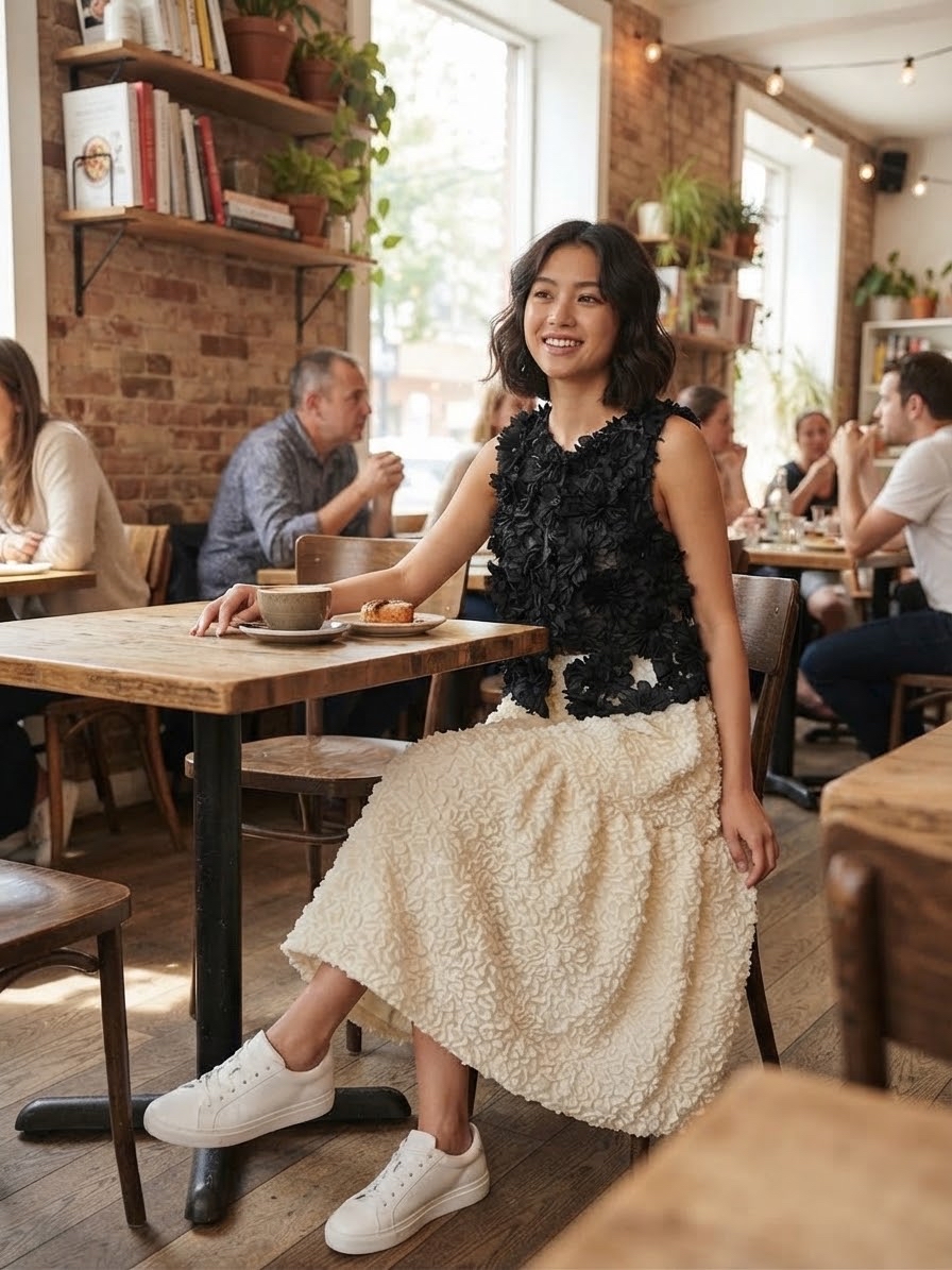 Korea Embroidery Top