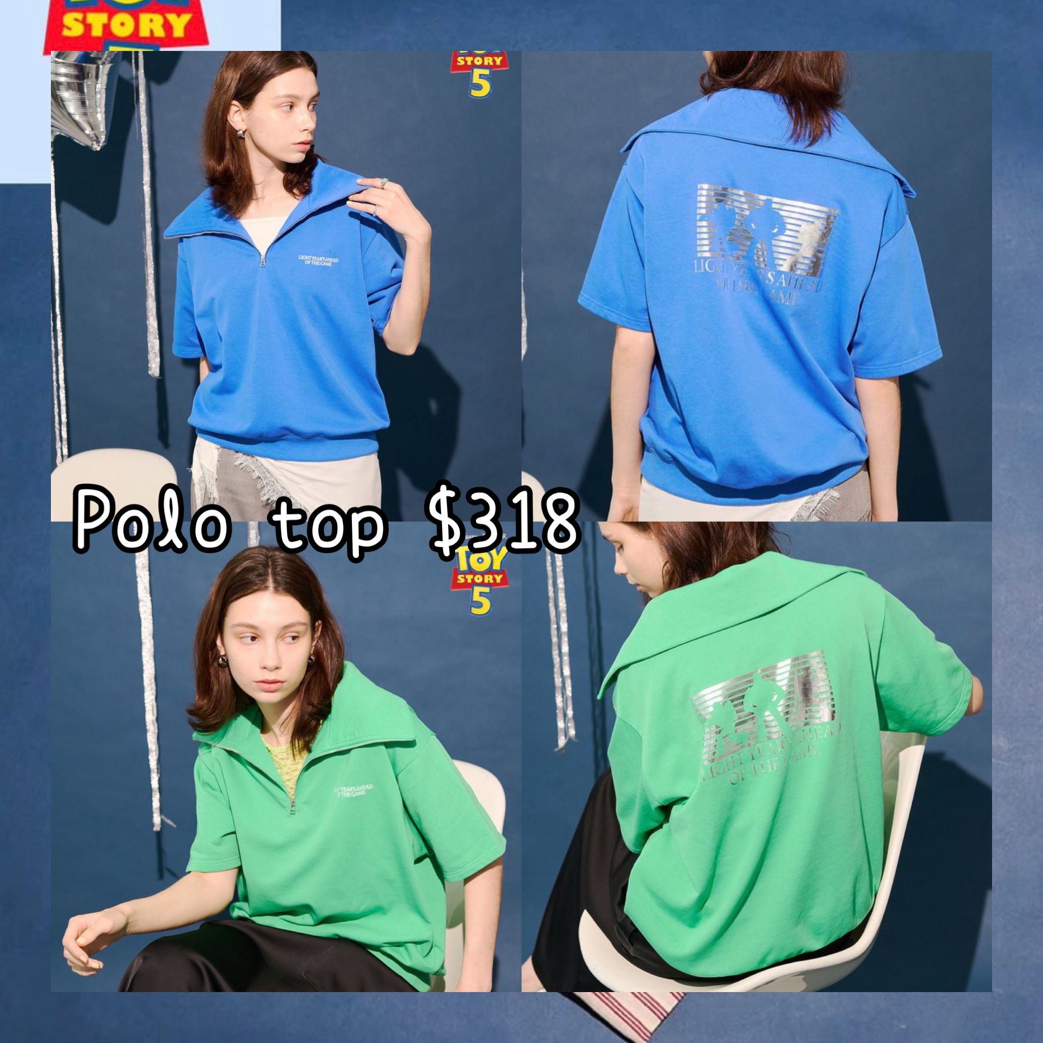 ：日本：DISNEY COLLECTION BY AMERICAN HOLIC POLO TOP