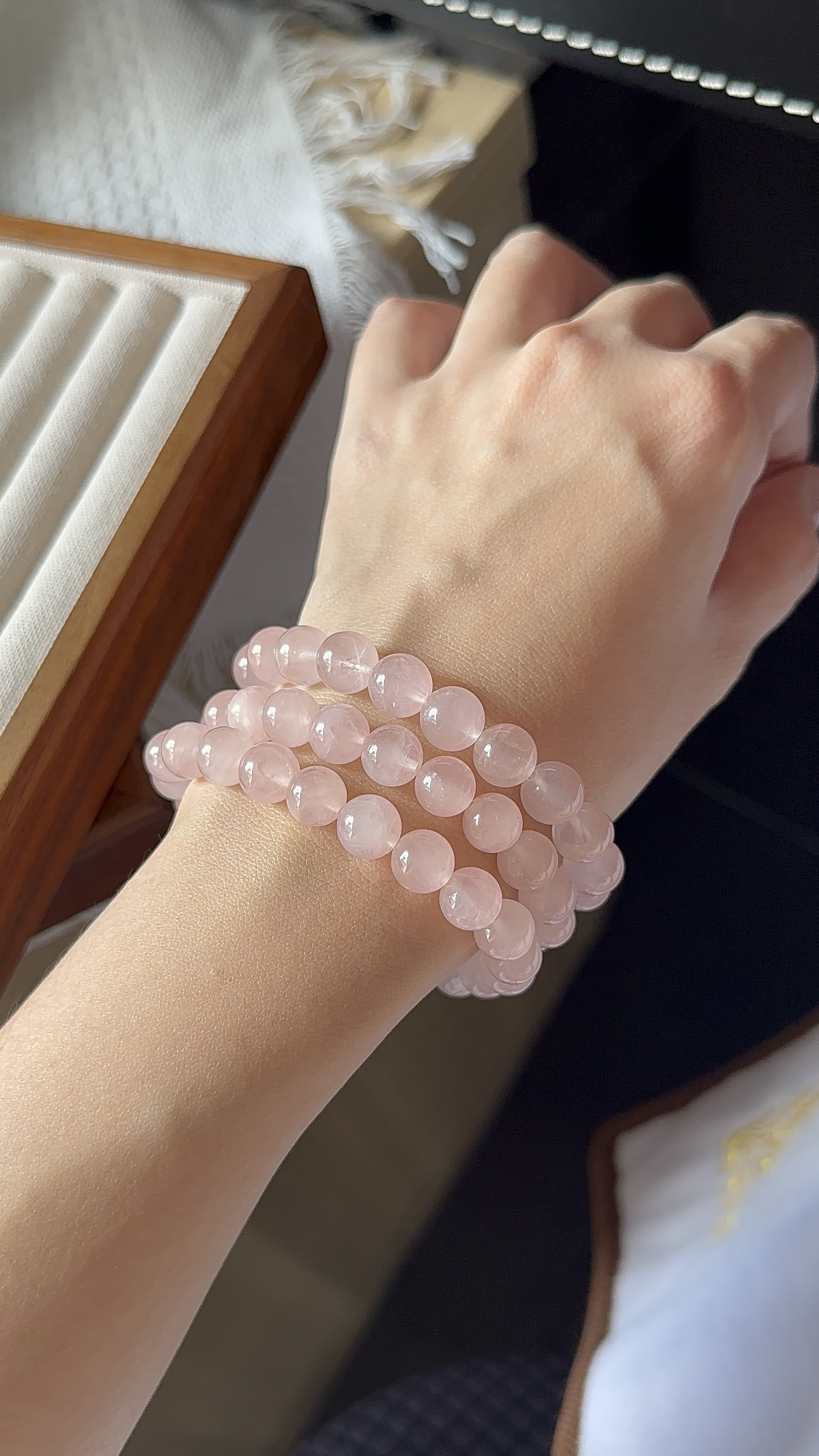 冰透粉晶 ｜ Rose quartz 