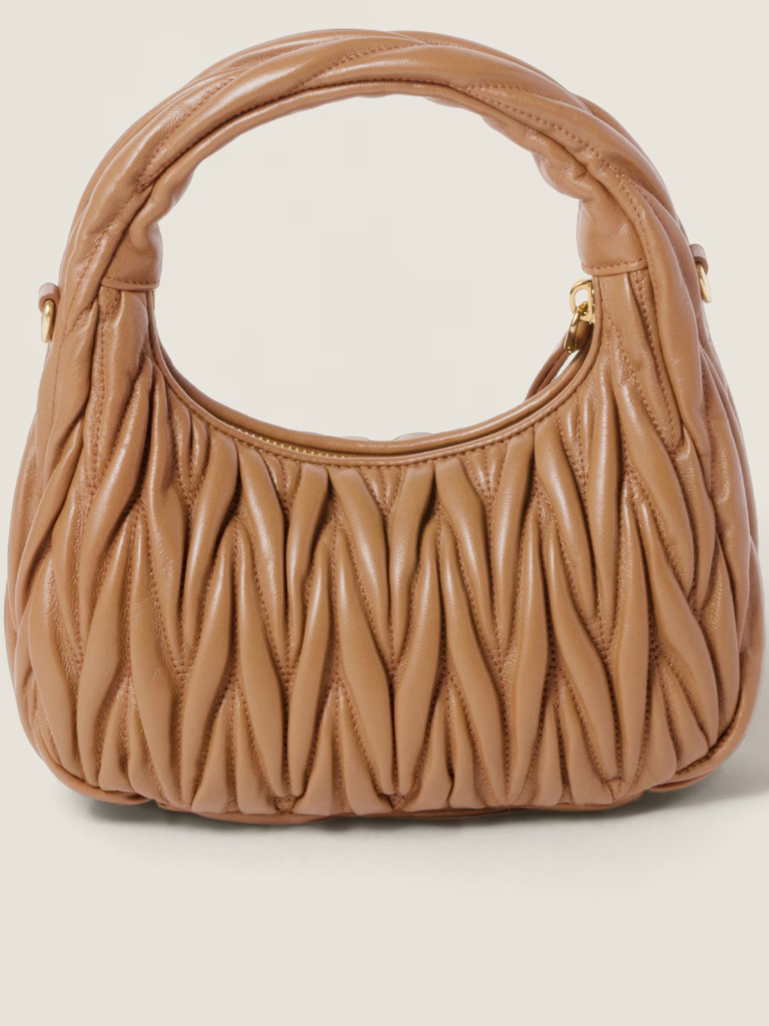 Miu Miu 女士 Wander 絎縫納帕皮革手提包均碼碼