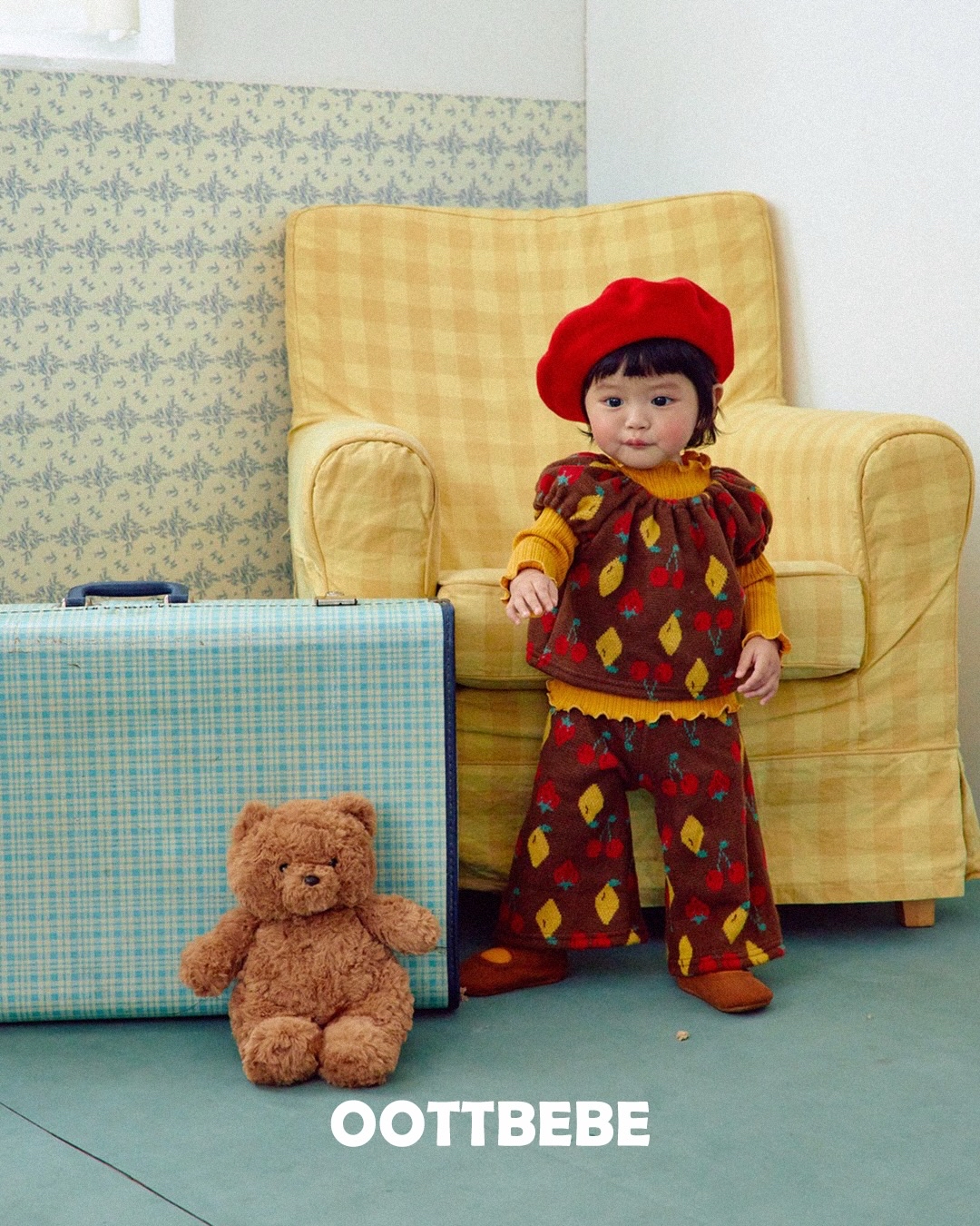 OOTT | Cherry Puff Knit Set