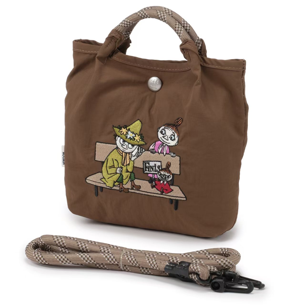 日本限定 MOOMIN 迷你 2WAY 刺繡肩背包