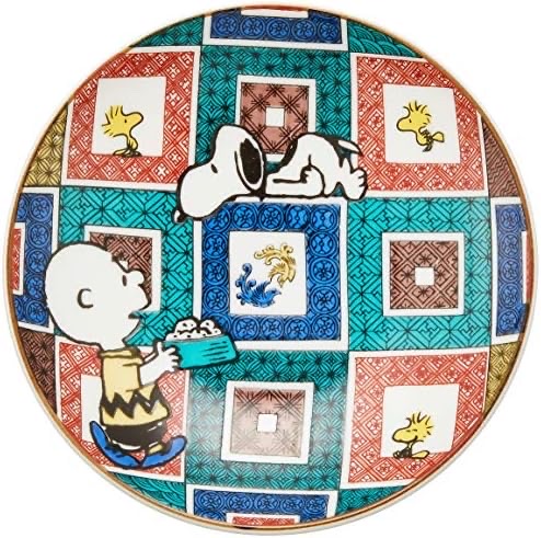 Peanuts 史努比九谷燒小碟-山水SN363-333